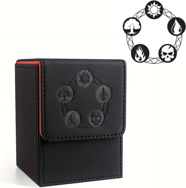 BANLOGA Karten-Deck-Box, Kartenbox aus PU-Leder, mit Magnetverschluss - Bild 1