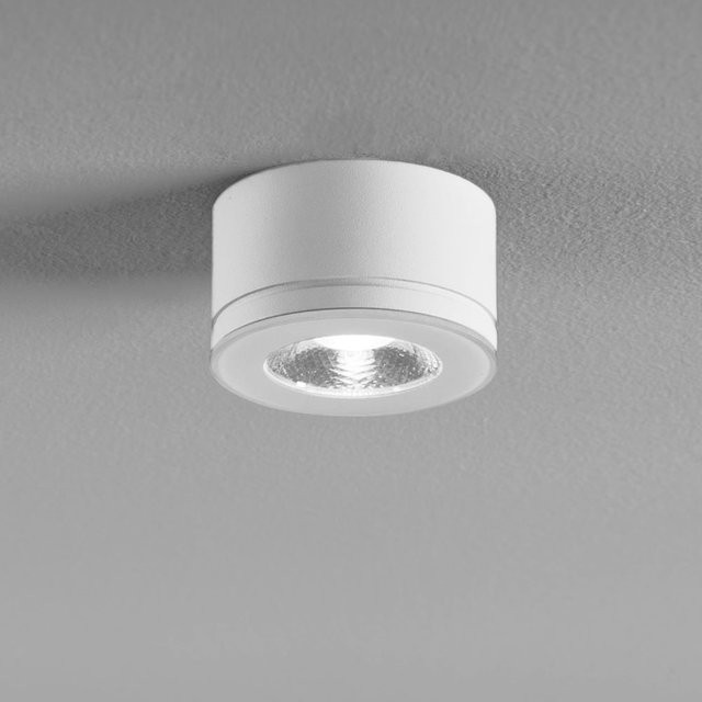 DLS Lighting Newton 35 LED-Deckenstrahler in Weiß mit Glasgehäuse, dimmbar und IP54 geschützt - Bild 1
