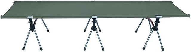 Binchi Outdoor Product Höhenverstellbares Campingbett aus Textilene und Metall, zusammenklappbares Feldbett für Outdoor und Picknick, B/T/H: 190 x 65 x 38 cm - Bild 1
