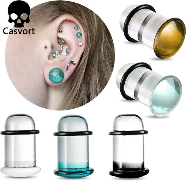 Casvort Ohrmessgeräte, Pyrex-Glas, Weiß, Unisex - Bild 1