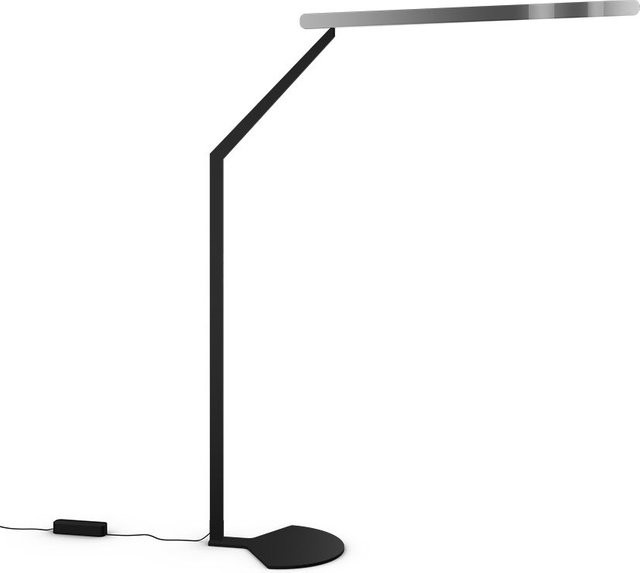 Occhio Mito linear terra 3d LED-Stehleuchte in Schwarz matt mit Dark Chrome Kopf, dimmbar und mit einstellbarer Farbtemperatur (2700K - 4000K) - Bild 1