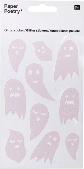 Rico Design Paper Poetry Glittersticker Geister - Bild 1