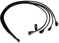 Alphacool Y-Kabelsplitter 4-Pin auf 4x 4-Pin PWM, Schwarz, Länge: 60 cm - Bild 1