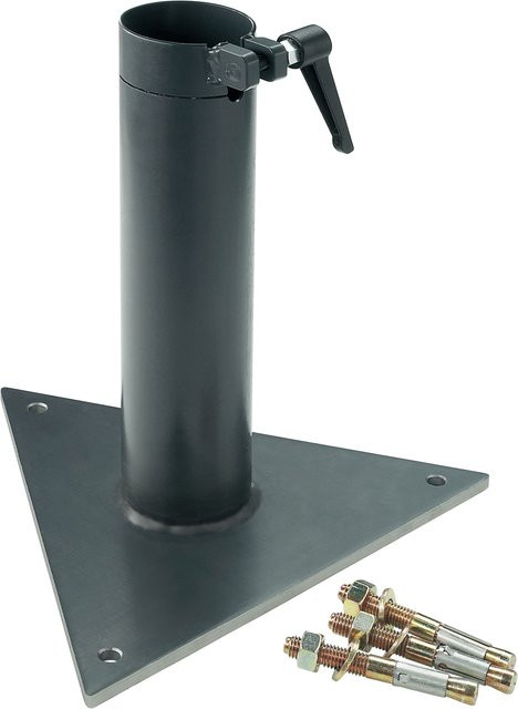 Doppler Montageplatte aus Stahl in Schwarz für Panda Matic, Telestar und Braumeister - Bild 1