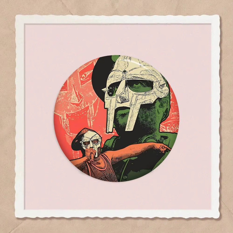 Kayou MF D-DOOM Musik-Pop-Album Button-Pins in Multicolor, runde Abzeichen mit den Größen Durchmesser: 32 mm, 44 mm und 58 mm - Bild 4