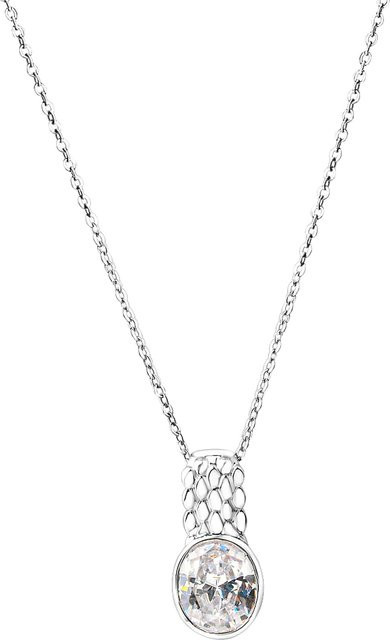 Zeeme Anhänger mit Kette, 925 Silber, Zirkonia, Unisex - Bild 1