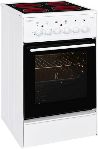 Exquisit Elektro-Standherd ECM 5-4.1 in Weiß mit 4 Kochfeldern und 47 l Backofenvolumen - Bild 1