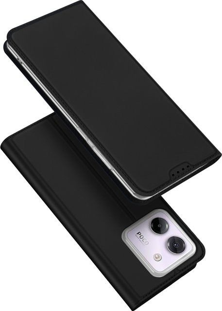 DUX DUCIS Magnet-Brieftaschenhülle aus PU-Leder für Poco M7 Pro 5G, F7 Ultra, C71 und X7 Pro als Flip-Cover mit Kartensteckplatz in Schwarz oder Blau - Bild 1