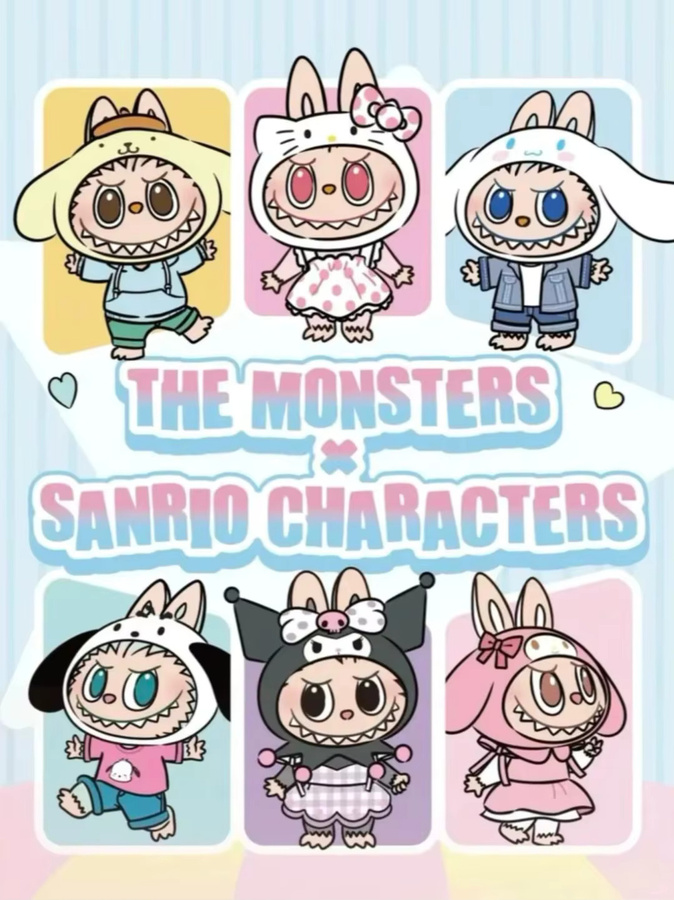 POP MART Labubu x Hello Kitty x The Monsters x Sanrio Characters, Puppe, Blind Box - Bild 2