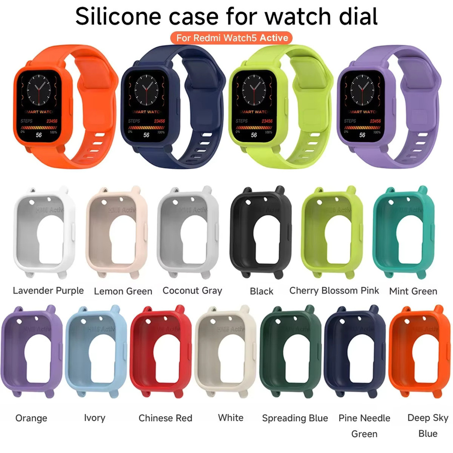 FancyWrist Uhrengehäuse Silikon, Redmi Watch 5, Redmi Watch 5 Lite, Lila, Unisex - Bild 3