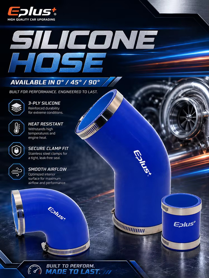 EPLUS Silikonschlauch Verbindungsstück und Rohradapter Set in Blau und Grün, hochtemperaturbeständig, mit 0°, 45° und 90° Winkeln - Bild 6