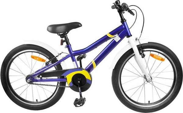 vidaXL Kinderfahrrad 22 Zoll Blau Weiß