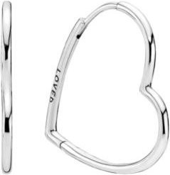 YIRAN Jewelry Creolen 925 Silber, Asymmetrische Herz, Damen - Bild 1
