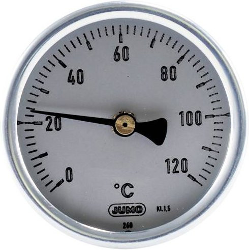 Jumo Bimetallthermometer in Silber und Stahl - Bild 1