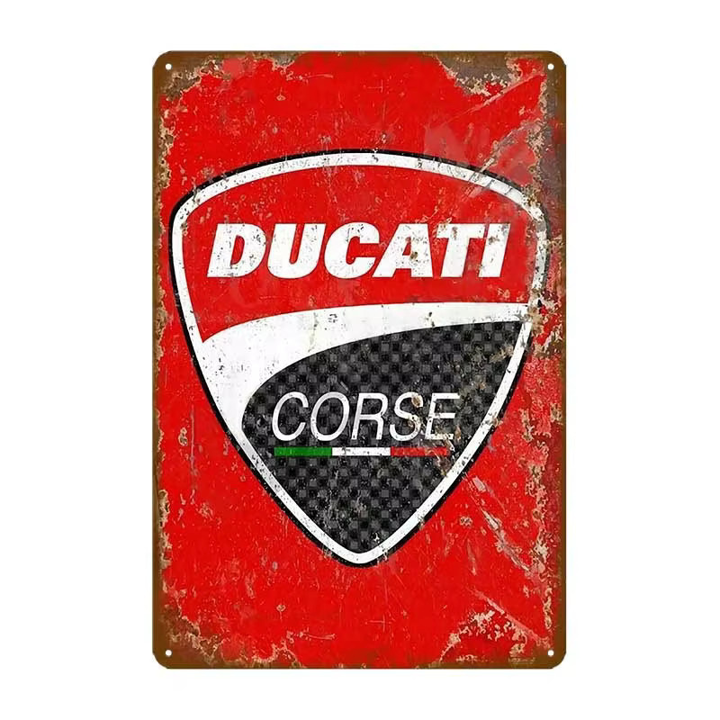 Vintage Metallschild Ducati Monster 950 Wanddekoration Rechteckig B: 20,0 cm, H: 6,0 cm - Bild 1