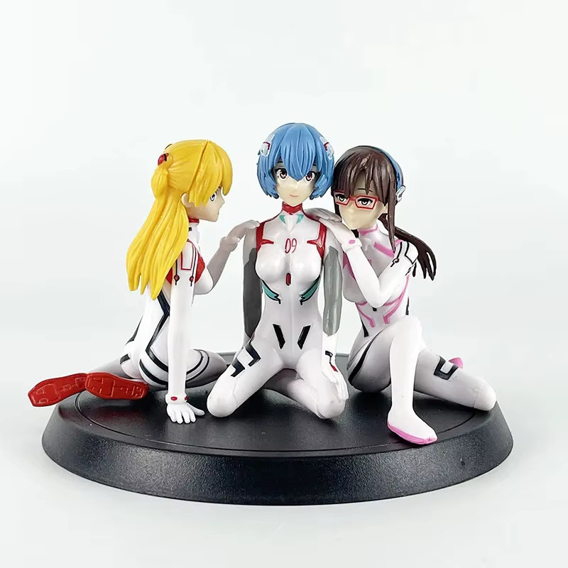 Bandai Evangelion Eva Ayanami Rei Asuka Langley Soryu Actionfigur, 9cm - Bild 2