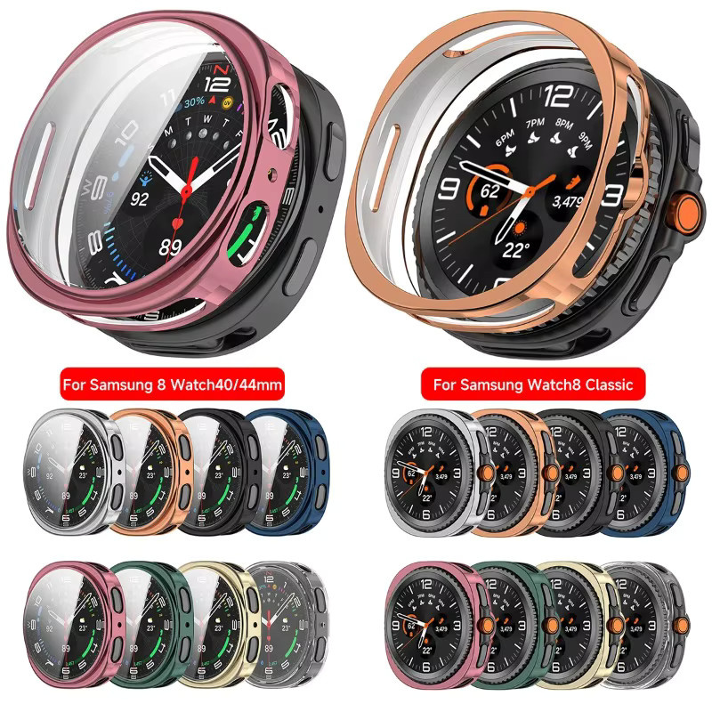 CAOWTAN Schutzhülle für Samsung Galaxy Watch 8 Classic, TPU, Schwarz - Bild 5