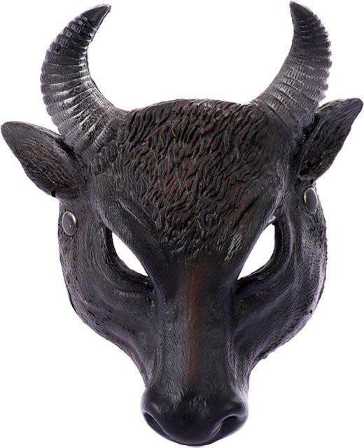 GoolRC Büffelkopf Maske, Halbgesichts PU-Schaum 3D, Braun, Tiere - Bild 1