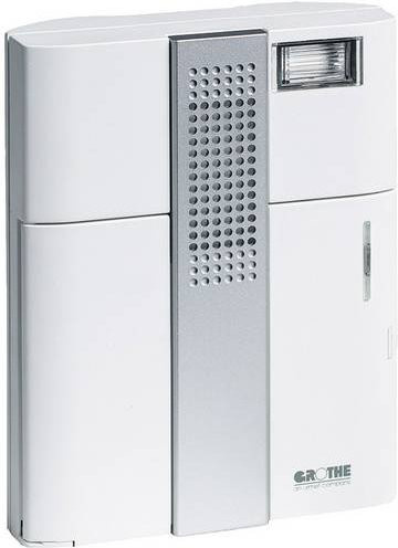 Grothe Funkgong Empfänger Mistral 300M E mit Blitzlicht und 17 Melodien in Weiß/Silber - Bild 1