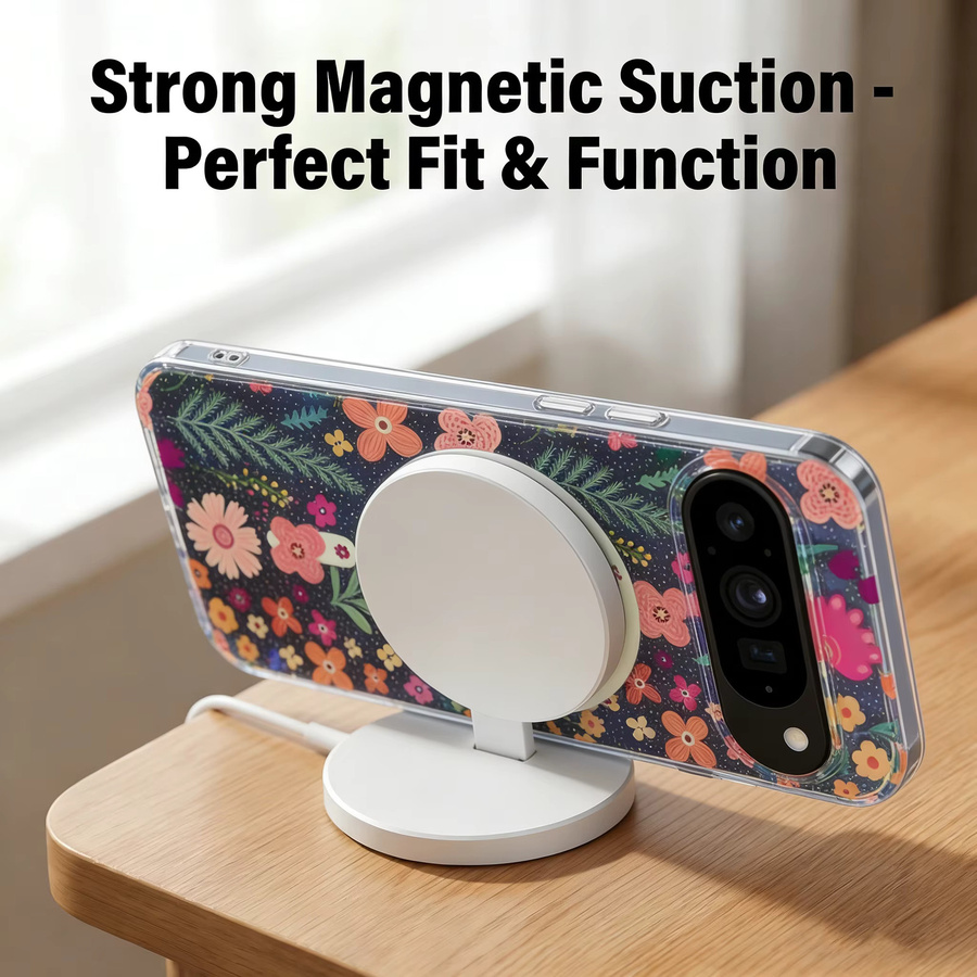 Transparente Glitzer-Handyhülle mit Kunst-Druck für Google Pixel 10, 10A, 9 Pro XL und 9A in Multicolour - Bild 2