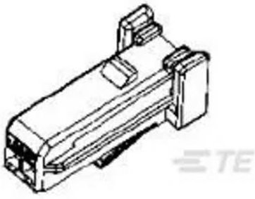 TE Connectivity Leiterplattensteckverbinder Polzahl 2 1473143-1 - Bild 1
