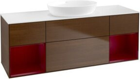V&B Waschtischunterschrank Finion in Weiß lackiert, Breite: 160 cm, Tiefe: 50,1 cm, Höhe: 50,1 cm - Bild 1