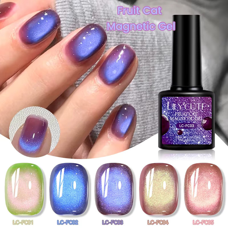 LILYCUTE Magnet-Nagellack, 7 ml, schimmernd, Gel - Bild 5