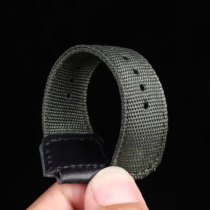 Casio Uhrenarmband Nylon, Armeegrün, Herren, 16 mm - Bild 4