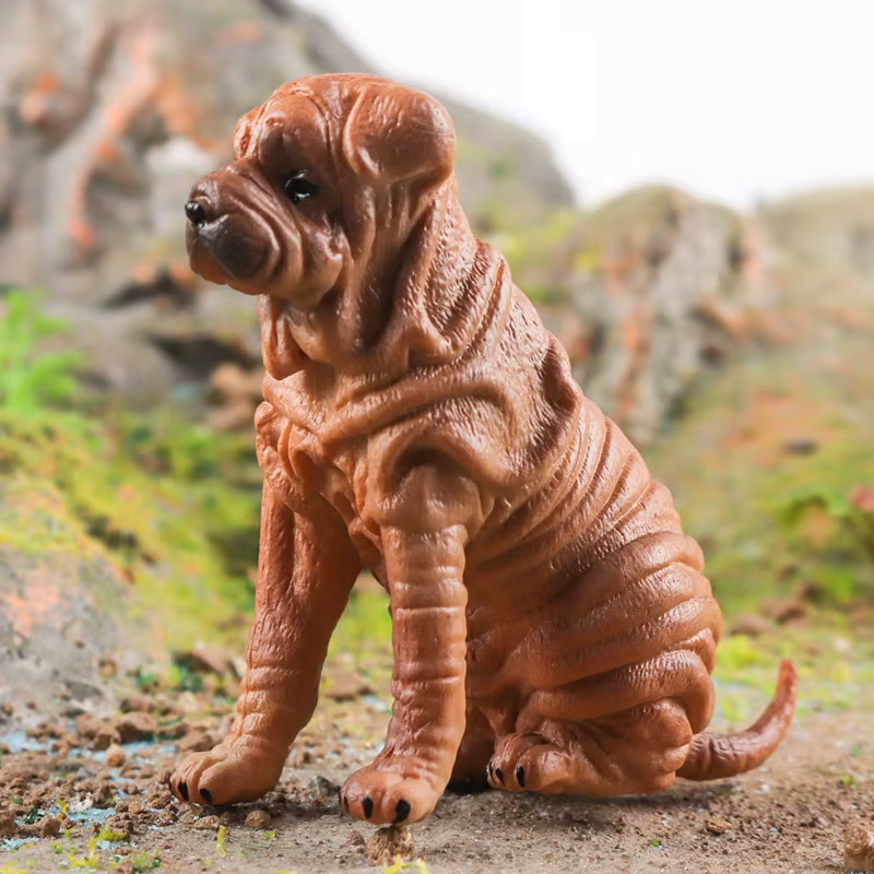Oenux Hundetiere Modell Husky Deutscher Schäferhund Rottweiler Saint Bernard, Actionfigur, Kunststoff - Bild 3