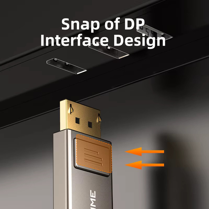 CABLETIME Bidirektionales USB-C auf DisplayPort Kabel für 8K 60Hz aus Zinklegierung - Bild 2
