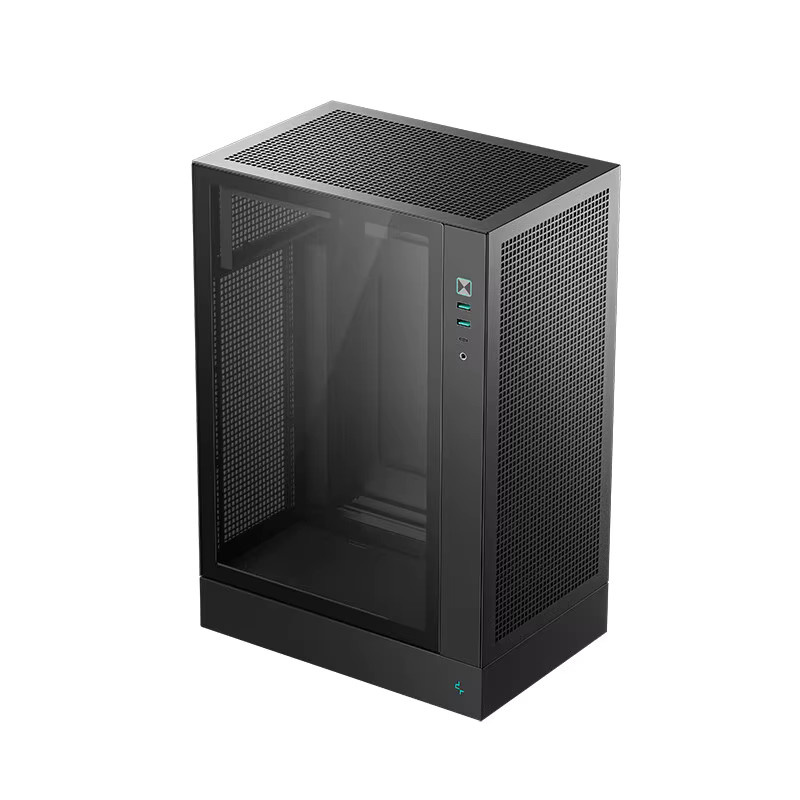 Deepcool CH170 Plus MATX Computergehäuse in Schwarz mit USB-C-Schnittstelle und Unterstützung für 240mm Wasserkühlung - Bild 2