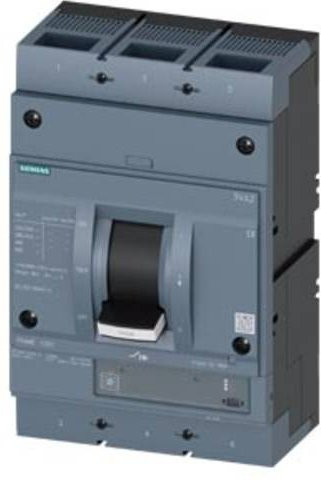 Siemens 3VA2580-7HK32-0AA0 Leistungsschalter in Grau mit Einstellbereich 320 - 800A und einer maximalen Schaltspannung von 690 V/AC - Bild 1