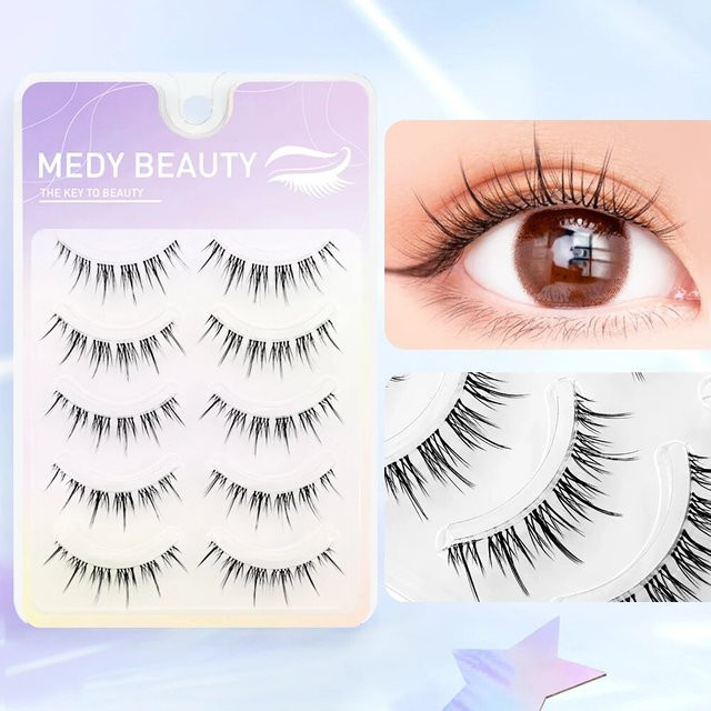 Medy Lashes Wimpern Extension, 3D Spikes Cluster, Black, Unisex - Bild 1