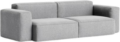 HAY Mags Soft 2,5-Sitzer Sofa Kombination mit 1 Low Armrest in Grau mit Textilbezug - Bild 1