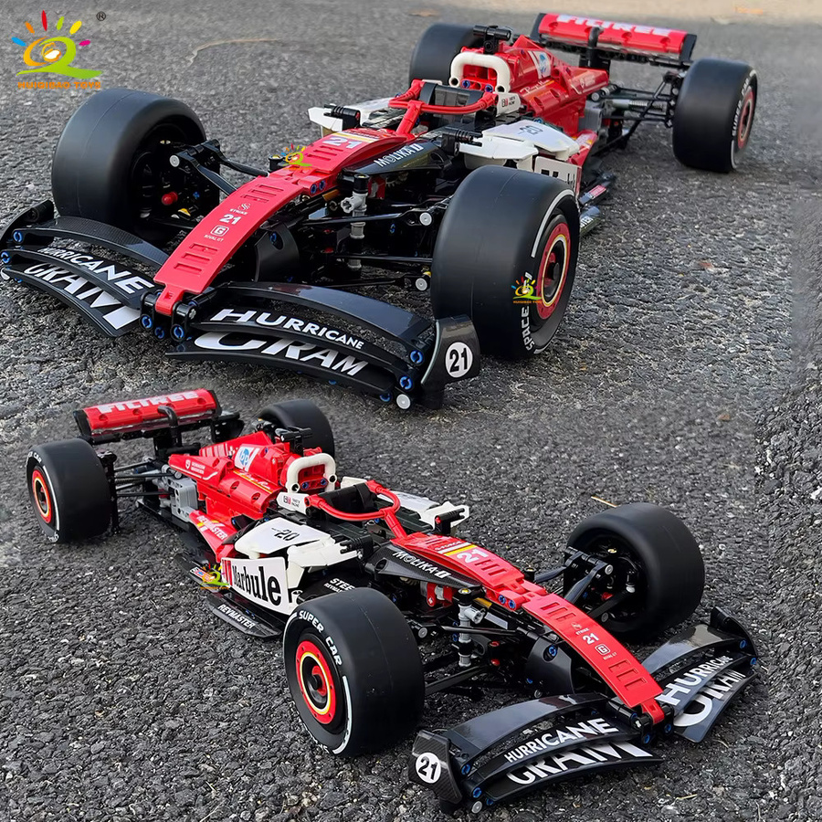 HUIQIBAO Racing Sportwagen Bausteine Set, 1:8, Rot - Bild 2