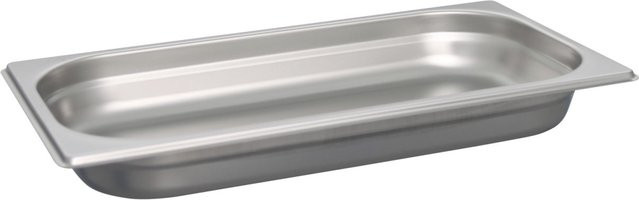Schneider GN 1/3 Gastronormbehälter aus Edelstahl, Silber, Volumen: 1,5 l, Tiefe: 4 cm - Bild 1