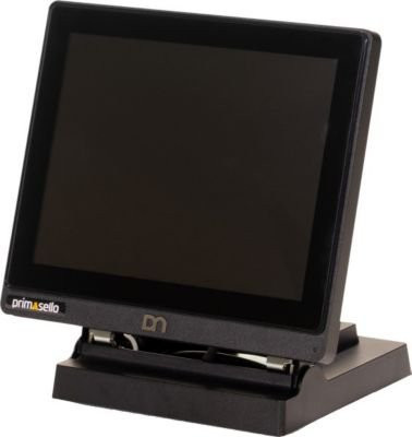 primasello TSE-Registrierkasse A1060 in Schwarz mit 8 Zoll Touchdisplay, 80 mm Thermodrucker und USB/LAN/RJ12 Anschlüssen für bis zu 98 Nutzer und 100 Warengruppen - Bild 1
