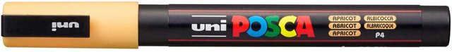 uni POSCA-Marker PC-3M Permanentmarker mit Pigmenttinte in Apricot (0,9-1,3 mm) - Bild 1