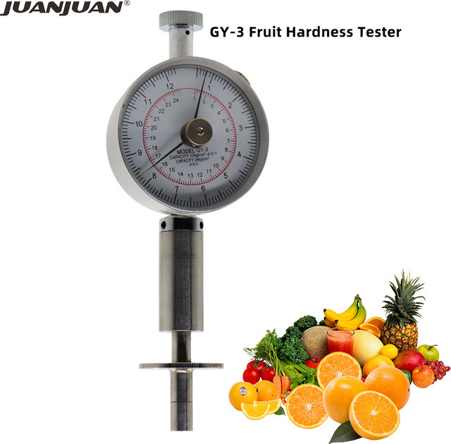 Tragbarer Frucht-Härteprüfer JUANJUAN GY-3 Penetrometer für Äpfel, Birnen, Trauben und Orangen in Silber - Bild 1