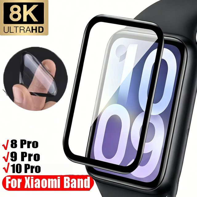 Displayschutzfolie Xiaomi Mi Band 10Pro 9Pro 8Pro, Silikon, transparent, Unisex - Bild 1