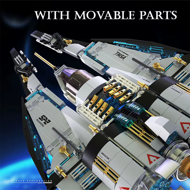wishiot Original Sci-Fi Star Cruiser, Raumschiff, Modell, Weltraum, ab 8 Jahren - Bild 5