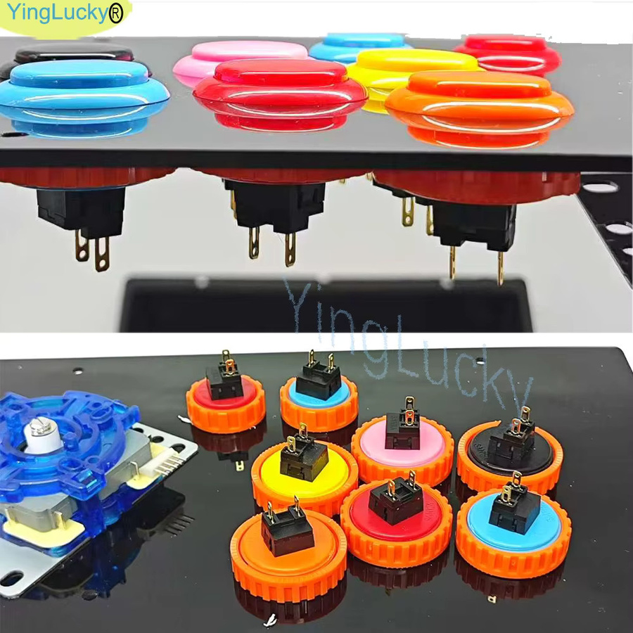 Sanwa Original Japan Arcade Push Button Runde Schraube für PC Joystick PS3 und Xbox in Schwarz und Multicolour (30mm und 24mm) - Bild 2