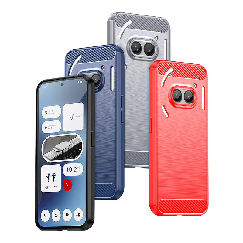 Stoßfeste Schutzhülle für Nothing Phone (2a) aus Soft Silicone TPU in Blau - Bild 2