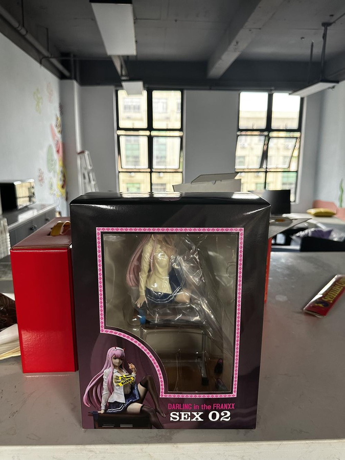 MIFEN Darling in the FranXX Figur Zero Two Schuluniform Schwarze Strümpfe Version PVC - Bild 3