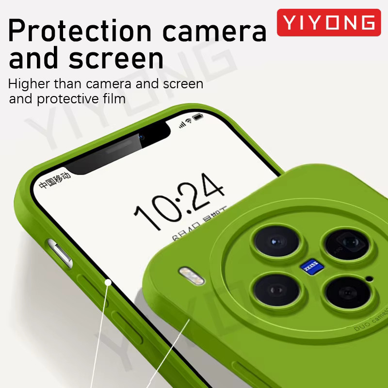 YIYONG Flüssigsilikon Schutzhülle für Vivo X300, X300 Pro, X200 Pro Mini und X200 Ultra 5G in seidigem Glanz - Bild 2