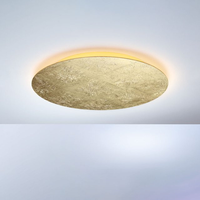 Escale Blade 59 LED-Deckenleuchte in Blattgold aus Aluminium mit 2700K Warmweiß - Bild 1