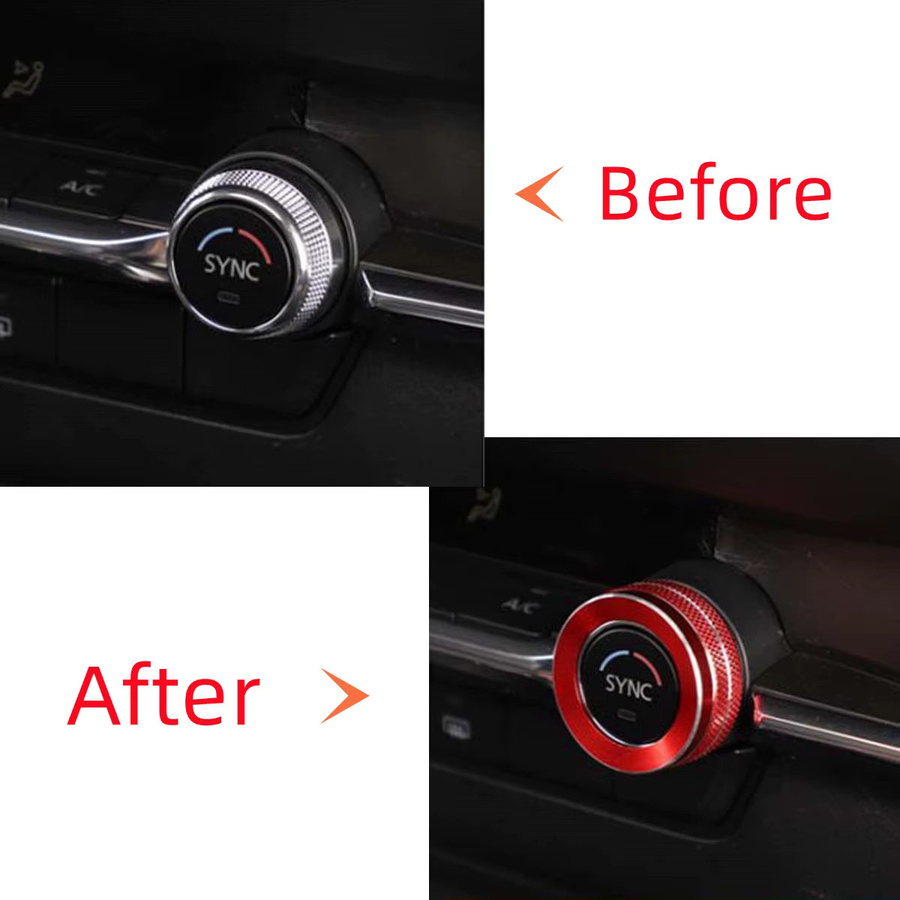 Klimaanlage Knopf Abdeckung Ring Trim Aufkleber für Mazda 3 Axela CX-30 Artez 2014-2016 Auto Styling Zubehör - Bild 2