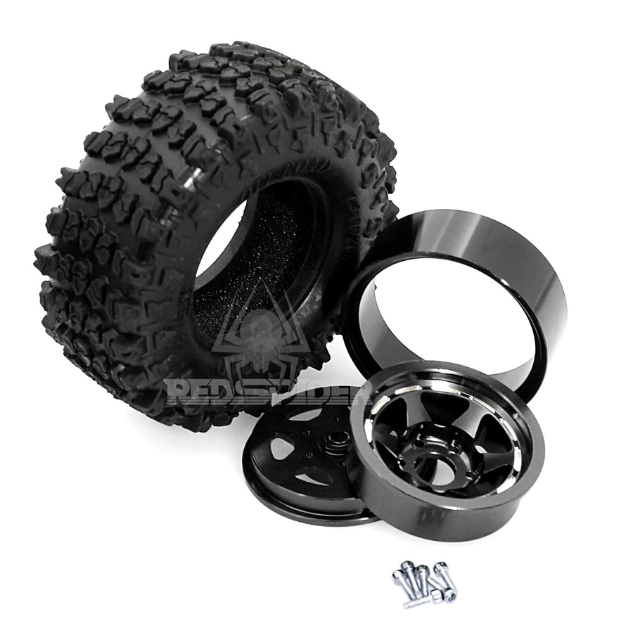 RS Räder Reifen Set Offset, Beadlock Räder, 1:18, 1:24, Zubehör - Bild 2