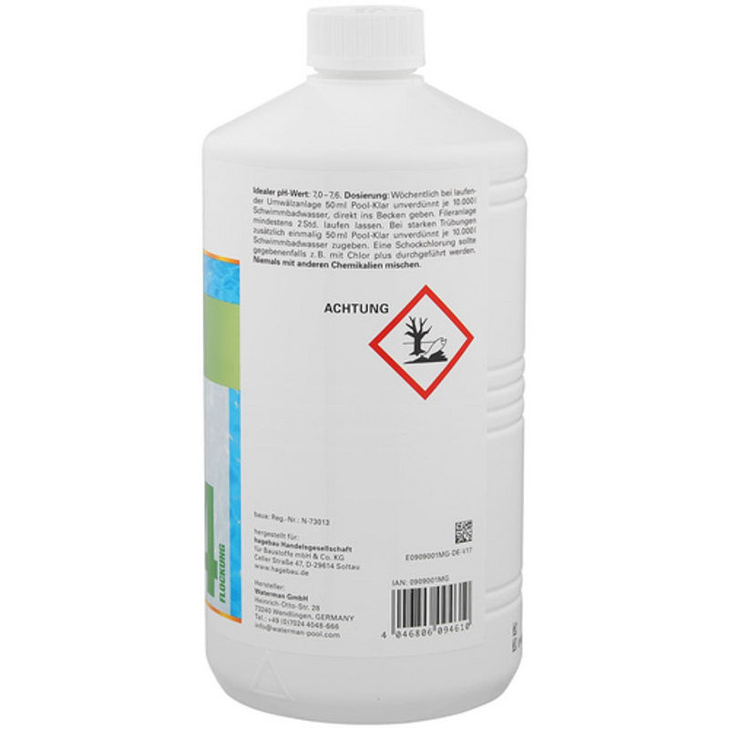 Mr. GARDENER Flockungsmittel Pool Klar, 1 l, weiss - Bild 2