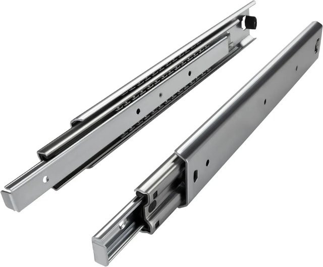 SO-TECH Vollauszug aus Stahl mit Kugellager, Farbe: Silber, Belastbarkeit: 110 kg, Länge: 450 mm - Bild 1